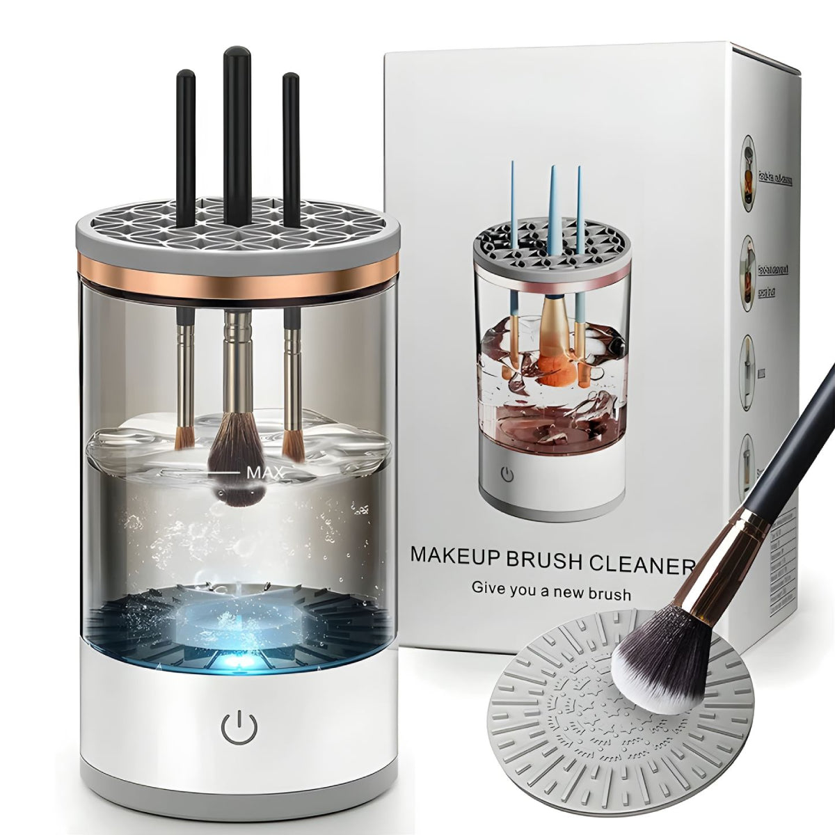 Automatic Makeup Brush Cleaner