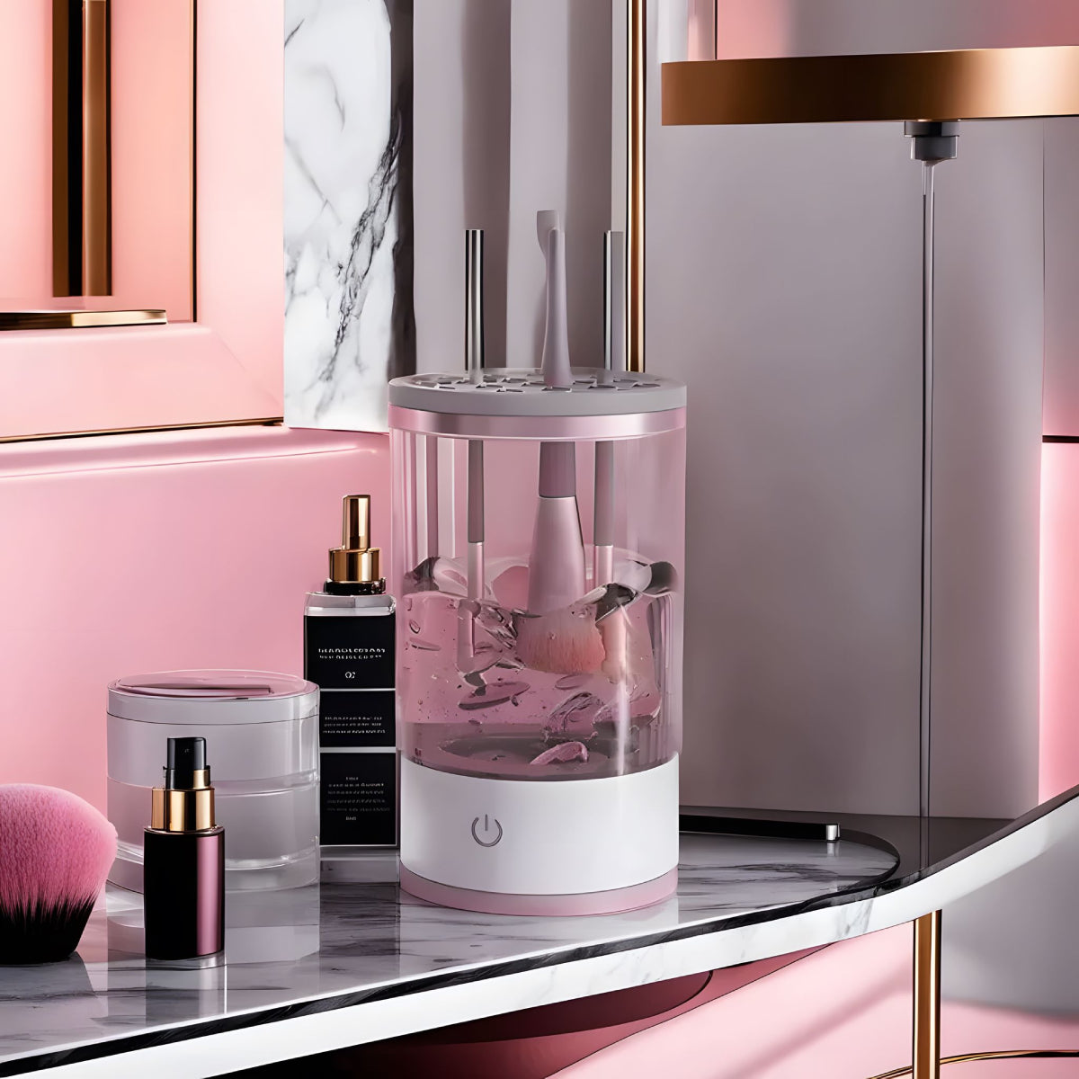 Automatic Makeup Brush Cleaner