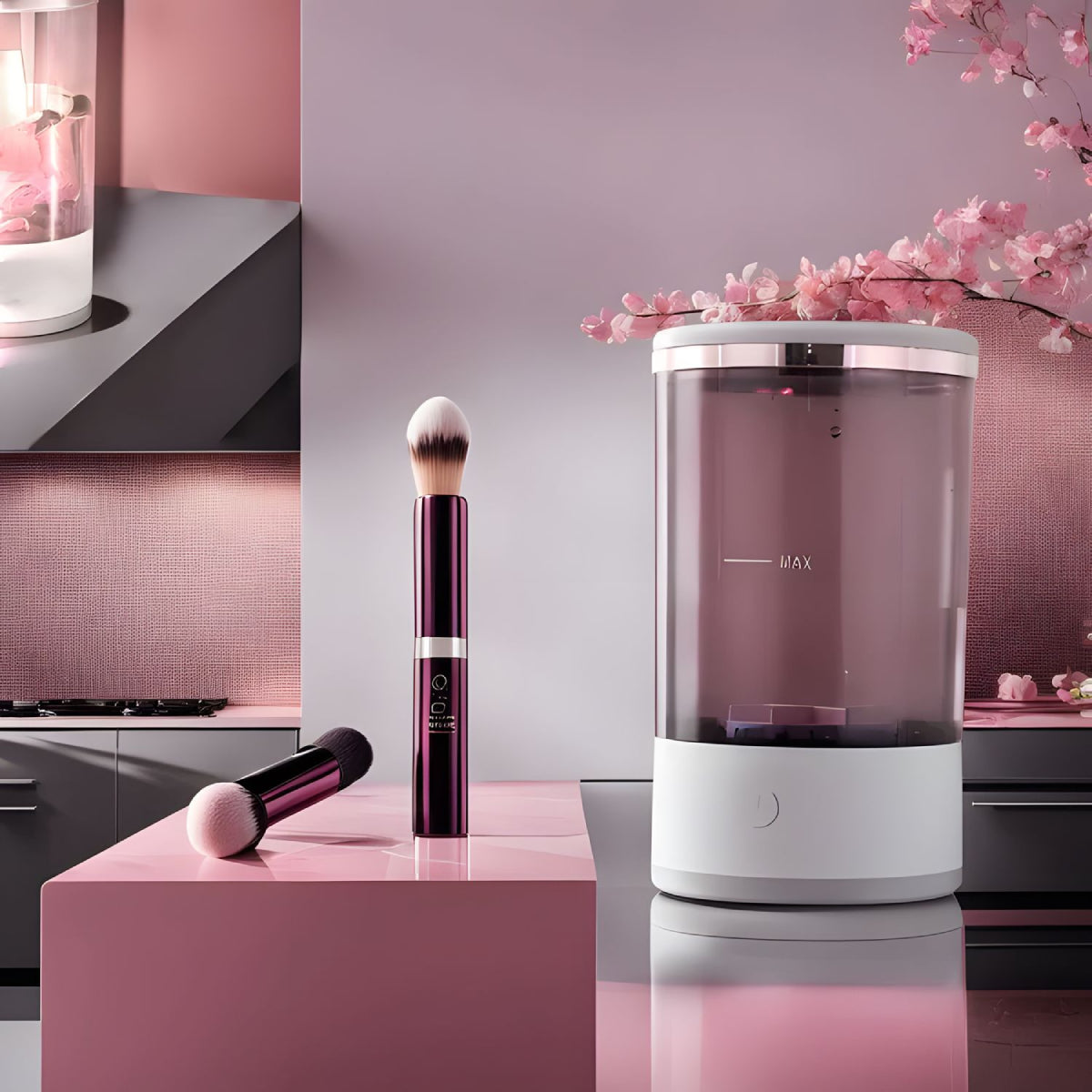 Automatic Makeup Brush Cleaner