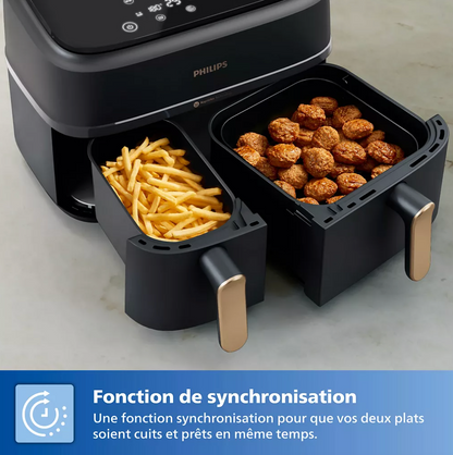 PHILIPS Airfryer Series 3000 Double Tray 9L
